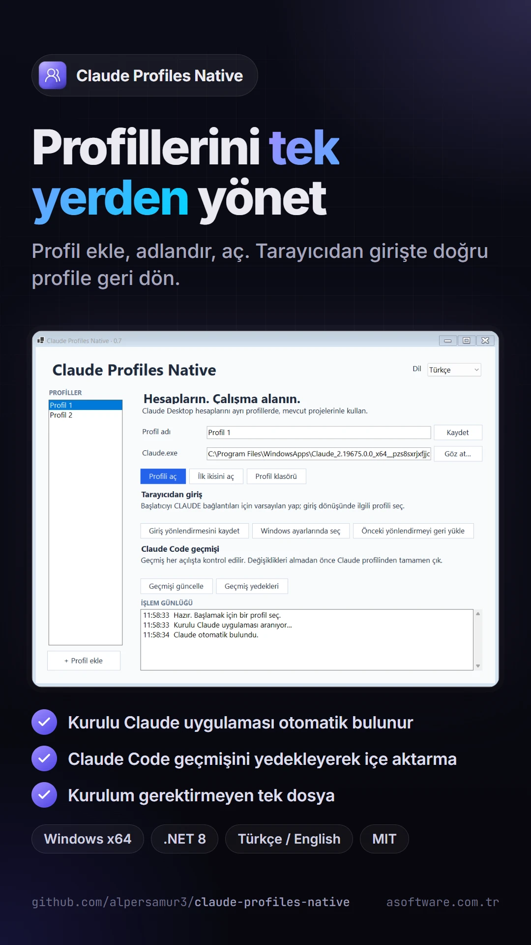 Claude Profiles Native görüntü 2